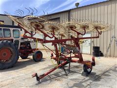 2009 H&S CR-V12 Carted Wheel Rake 