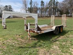 Shop Built Gooseneck T/A Flatbed Trailer 