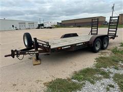 1997 H&H 18' T/A Flatbed Trailer 