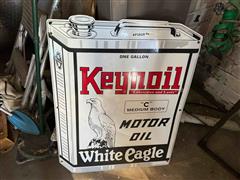 White Eagle Motor Oil Sign 