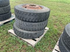 Firestone 11R22.5 Mounted Truck Tires 