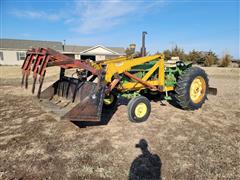 1967 John Deere 3020 2WD Tractor W/Loader & Attachments 