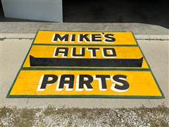 Vintage Auto Parts Store Front Sign 