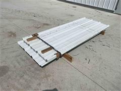 Hi-Rib White Steel Panels 