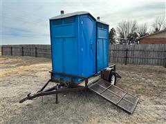 Portable 2 Toilet Trailer 