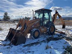 2002 Case 590 Super M 4x4 Loader Backhoe W/Extendahoe 