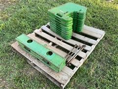 John Deere Tractor Suitcase Weights W/ Weight Bracket 