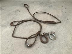 16’ X 1” Cables W/Clevis Hooks 