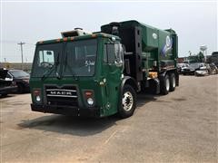 2013 Mack LEU633 T/A Side Load Garbage Truck 
