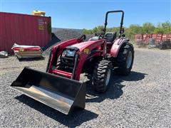 Mahindra 3550 MFWD Compact Utility Tractor W/Loader 