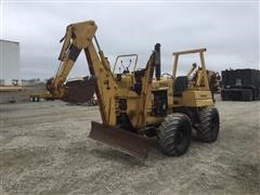1982 Vermeer V-450 4x4 Combo Trencher/Cable Plow W/Backhoe 