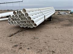 10" Plastic Irrigation Pipe On Trailer 