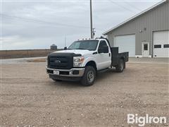 2014 Ford F350 XL Super Duty 4x4 Flatbed Pickup 