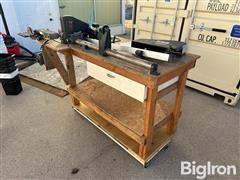 Craftsman 12" Wood Lathe & Work Bench 