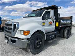 2013 Ford F750 S/A Dump Truck 