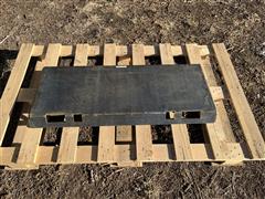 Weld On Skid Steer Faced Plate 