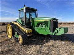 1999 John Deere 8400T Track Tractor W/Tanks 