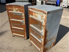 Stanley Vidmar Steel 4-Drawer Shop Storage Cabinets 