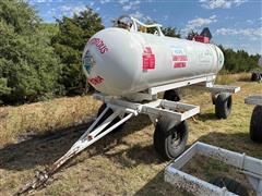 1,000-Gallon NH3 Tank On Running Gear 