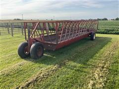 H&S 24 Single 24’ Hay Feeder On Wheels 