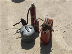 Gas Containers & Fire Extinguishers 