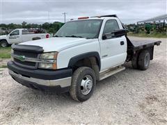 2004 Chevrolet Silverado 3500 4x4 Flatbed Pickup 