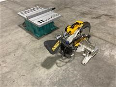 DeWalt 10” Compound Miter Saw & Makita Table Saw 