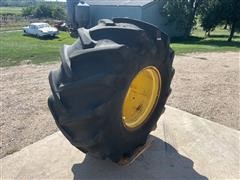 John Deere 28L-26 Combine Tire & Rim 