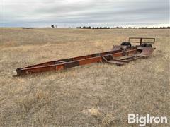 1990 Shop Built S/A Lowboy Combine Trailer 