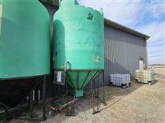 Cone Bottom Poly Tank On Stand 