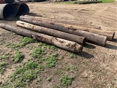 Wooden Corner Fence Posts 