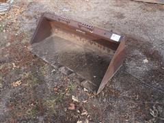 60" Skid Loader Bucket W/Tooth Mounts 