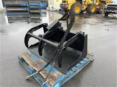 Grapple Bucket Mini Skid Steer Attachment 