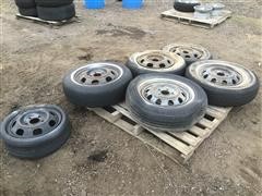 Oldsmobile Toronado 15” Steel Rims & Tires 