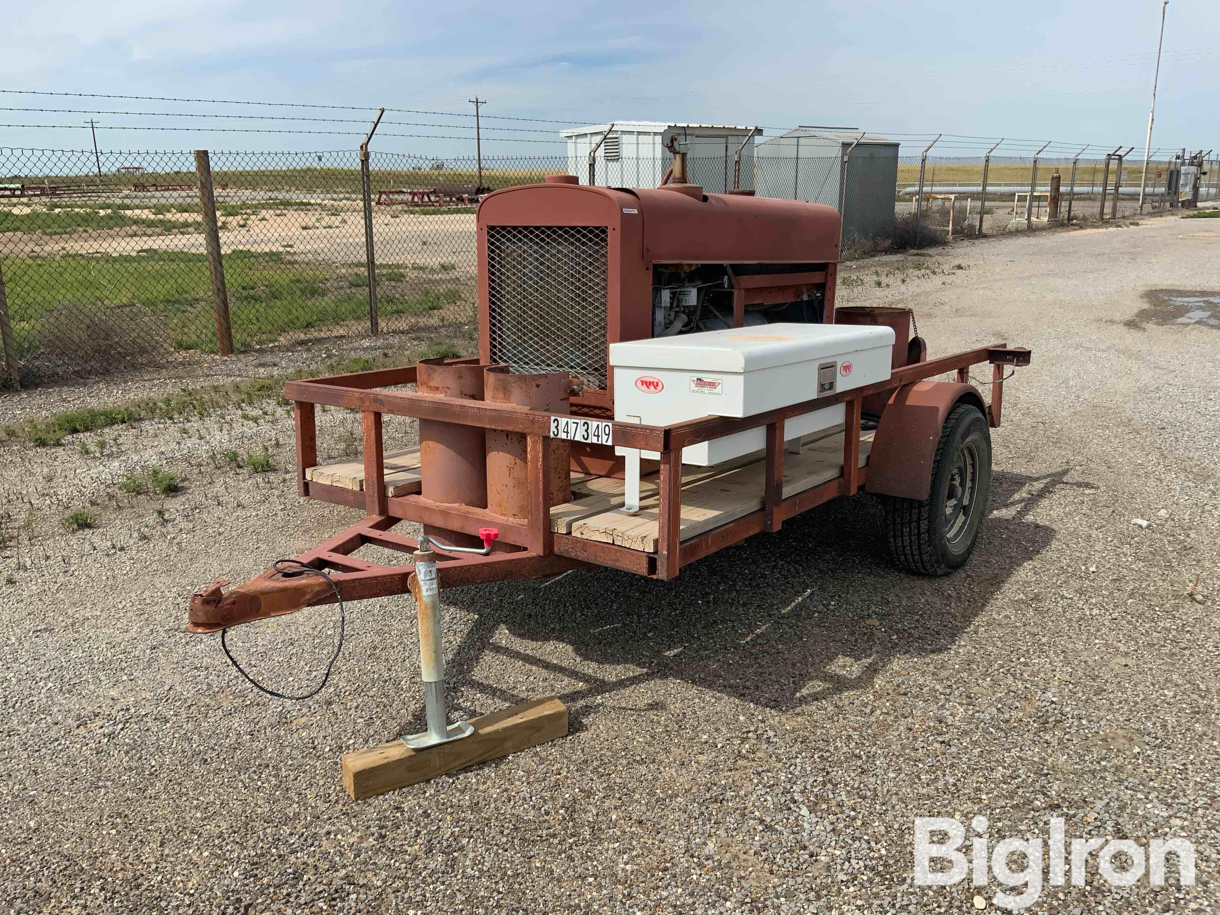 1989 Lincoln SA-250-D3-152 Welder On Shop Made Trailer 