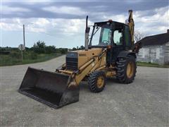 1990 Ford 655C 4x4 Loader Backhoe W/Extendahoe 