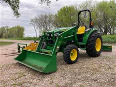 2017 John Deere 4044M MFWD Compact Utility Tractor W/D170 Loader & Accessories 