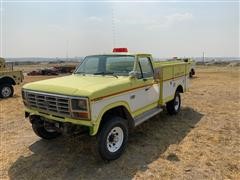 1986 Ford F350 4x4 Utility Truck 