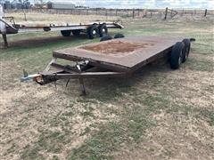 1985 Homemade T/A Flatbed Trailer 