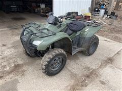 2013 Honda Rancher TRX420FPM 4x4 ATV 