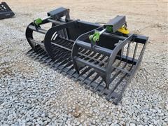 2021 Mid-State 6' Rock/Brush Grapple Skid Steer Attachment 