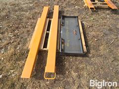 Land Honor Skid Steer Adapter Face Plate & Forklift Extensions 