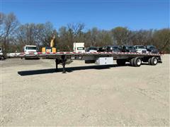 2013 Reitnouer MaxMiser 53' T/A Spread Axle Aluminum Flatbed Trailer 