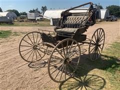 Moon Bros Wooden Single Seat Horse Drawn Buggy 