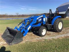 2017 New Holland Boomer 40 MFWD Compact Utility Tractor W/Loader 