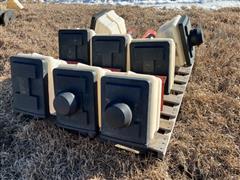 White Planter Insecticide Boxes 