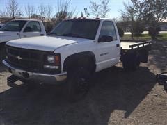 1995 Chevrolet K3500 4x4 Flatbed Dually Pickup (INOPERABLE) 