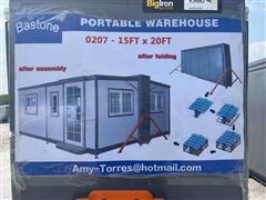 2023 Bastone 0207 15'x20' Portable Warehouse 