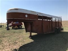 Shop Built T/A Gooseneck Livestock Trailer 