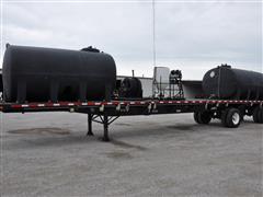 2007 Direct Trailer T/A Spread Axle Flatbed Sprayer Tender Trailer 